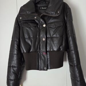 Women's Dark Brown Puffer Jacket